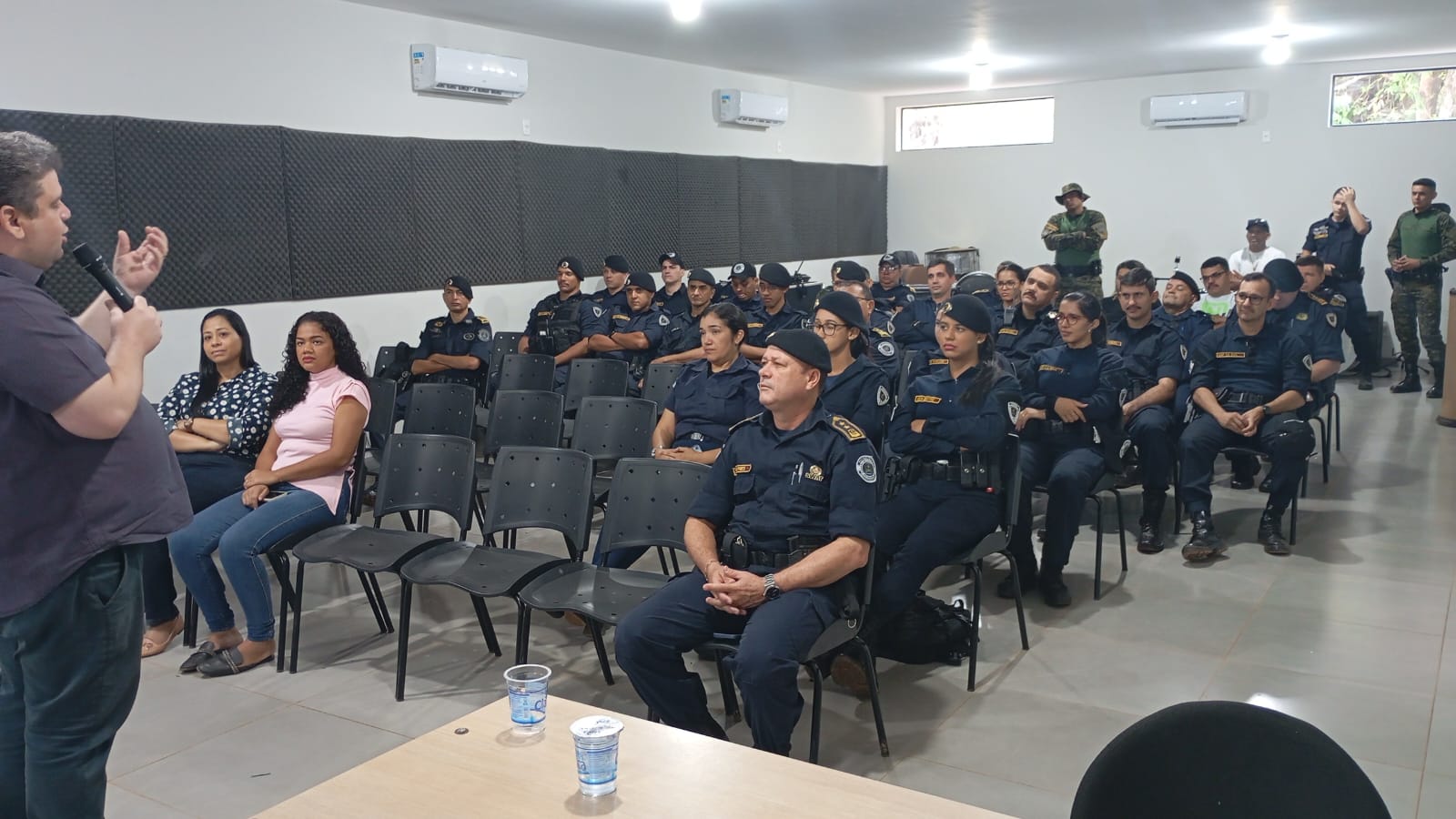 Palestras são iniciativa do Sindicato dos Guardas Metropolitanos de Palmas (Sigmep), juntamente com o comando da instituição. Foto: Divulgação GMP