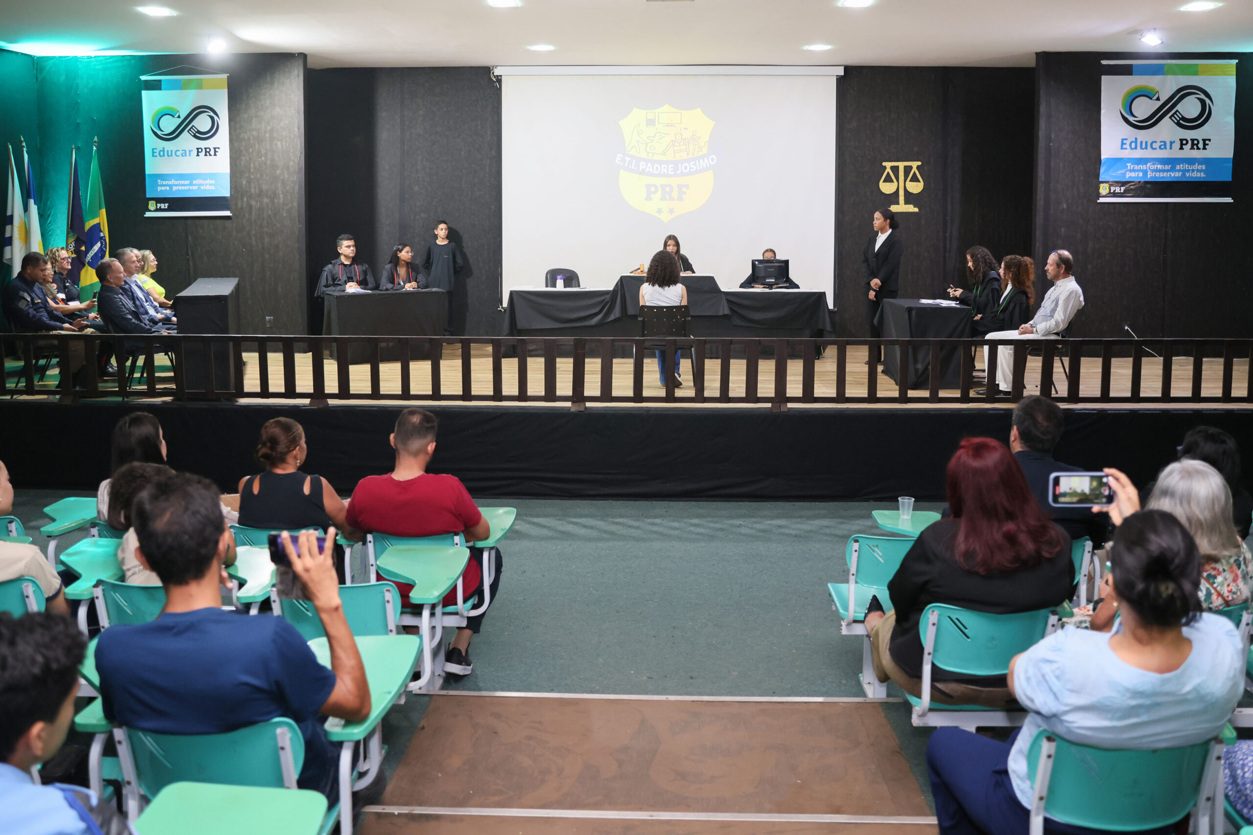 Na Semana Nacional do Trânsito, ETI Padre Josimo realiza júri simulado sobre acidente com vítima fatal 