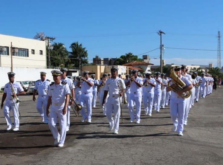 Banda da Marinha abrilhantará desfile cívico-militar no aniversário da Capital