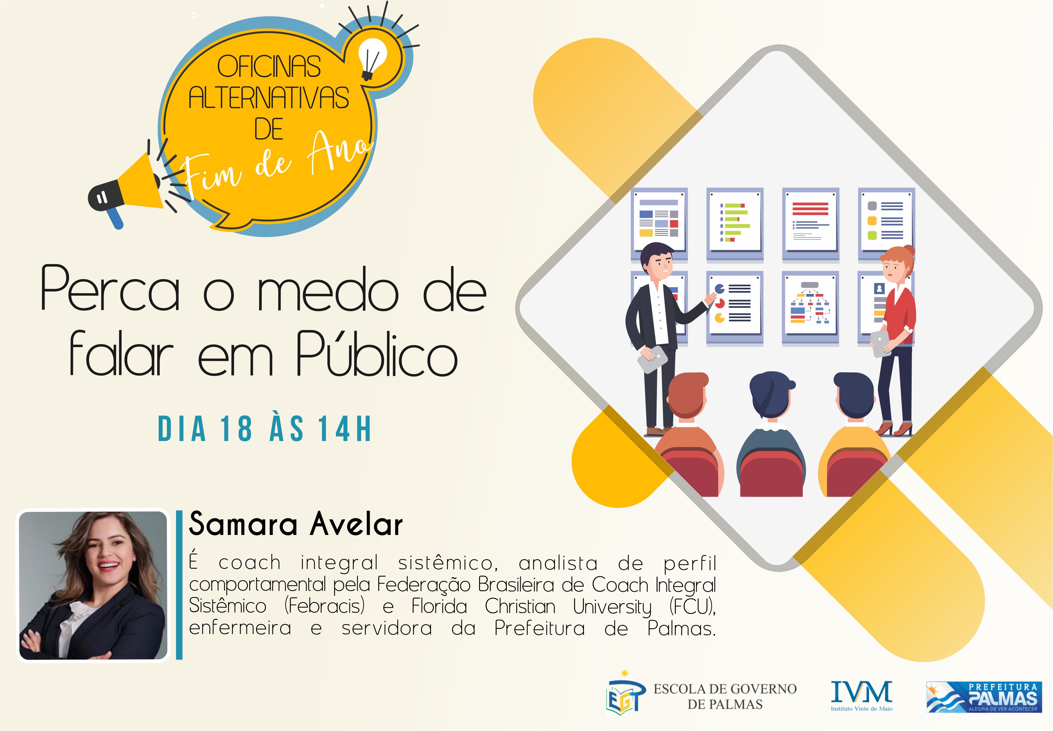 Medo de falar em público é assunto da segunda oficina alternativa no IVM