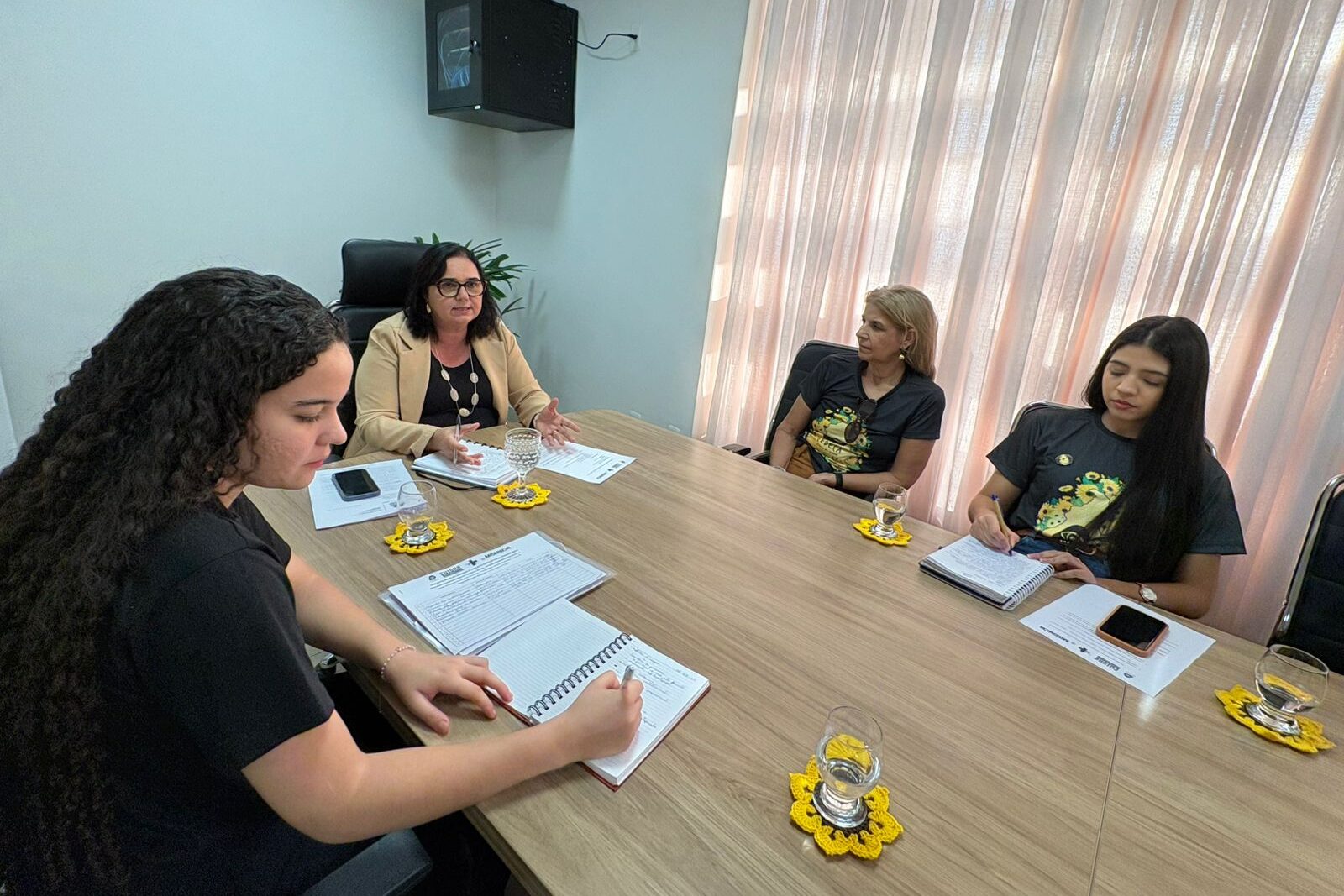 O encontro foi para alinhar pautas relacionadas aos estudantes atendidos pela rede municipal de ensino de Palmas