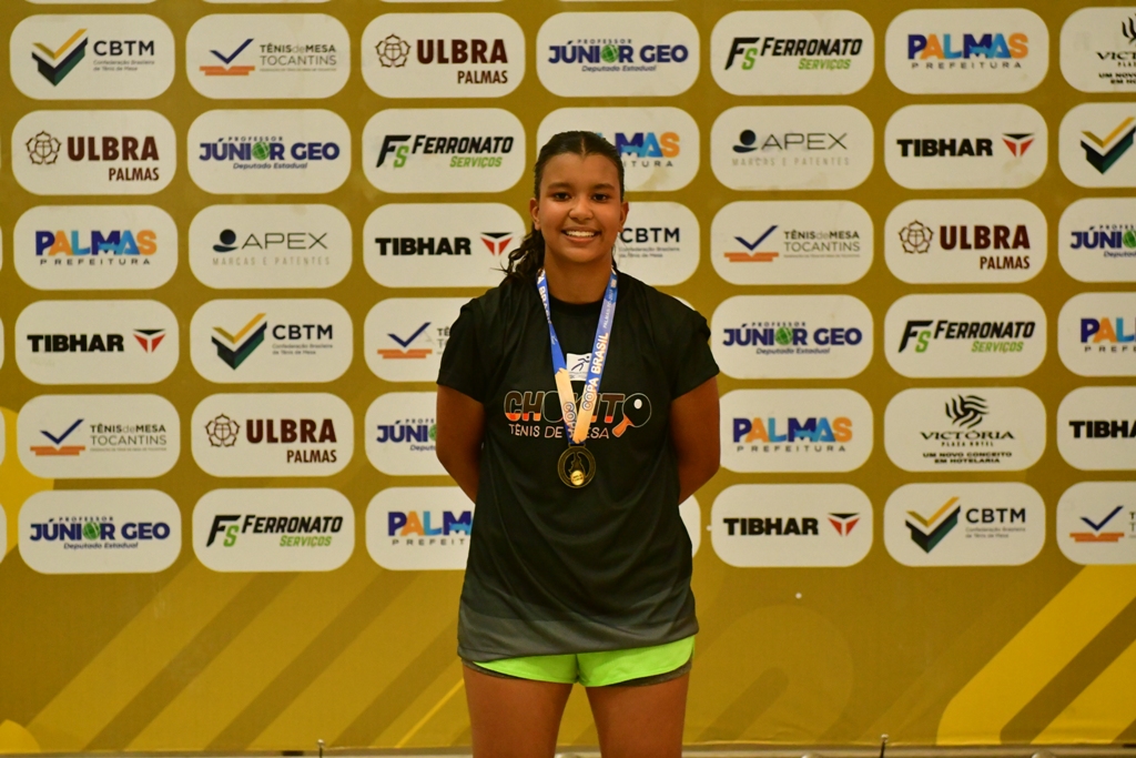 Com apenas dez meses praticando Tênis de Mesa, Stephany já chegou ao título de um dos torneios mais importantes do circuito nacional