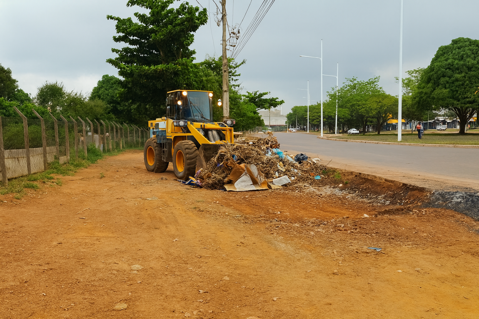 Prefeitura de Palmas reforça retirada de entulho na Arno 33 e intensifica limpeza em vários pontos da Capital
