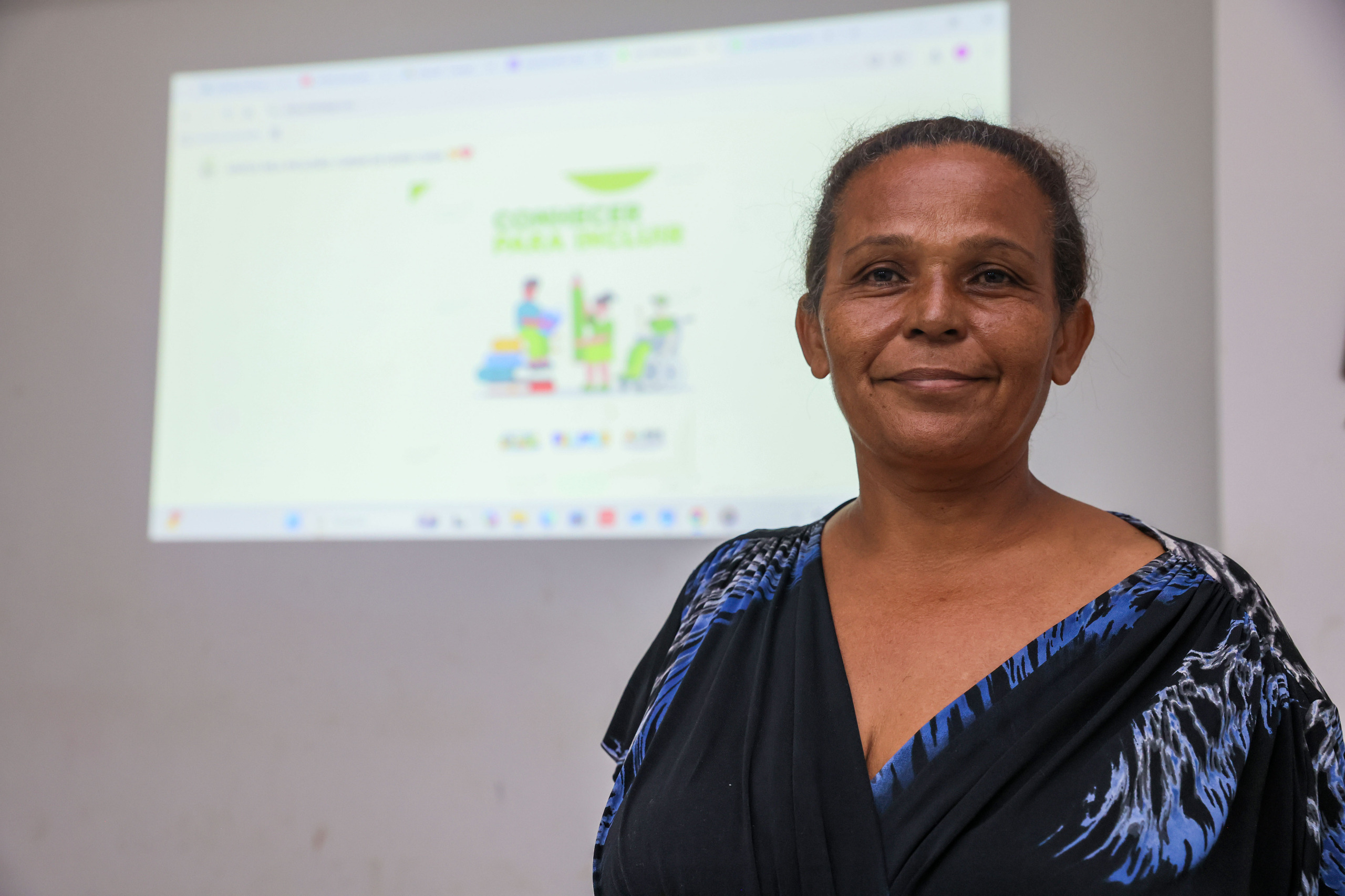 A cozinheira, Maria Geuraci Chaves Brandão é uma das mães atendidas pelo BPC na Escola      Foto: Lia Mara