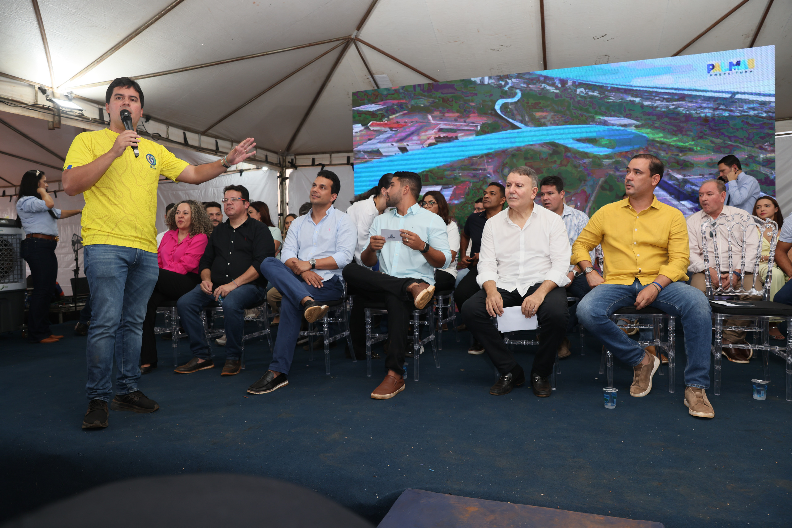 Ministro do Esporte, André Fufuca, destacou o compromisso do governo com Palmas e anunciou novos investimentos