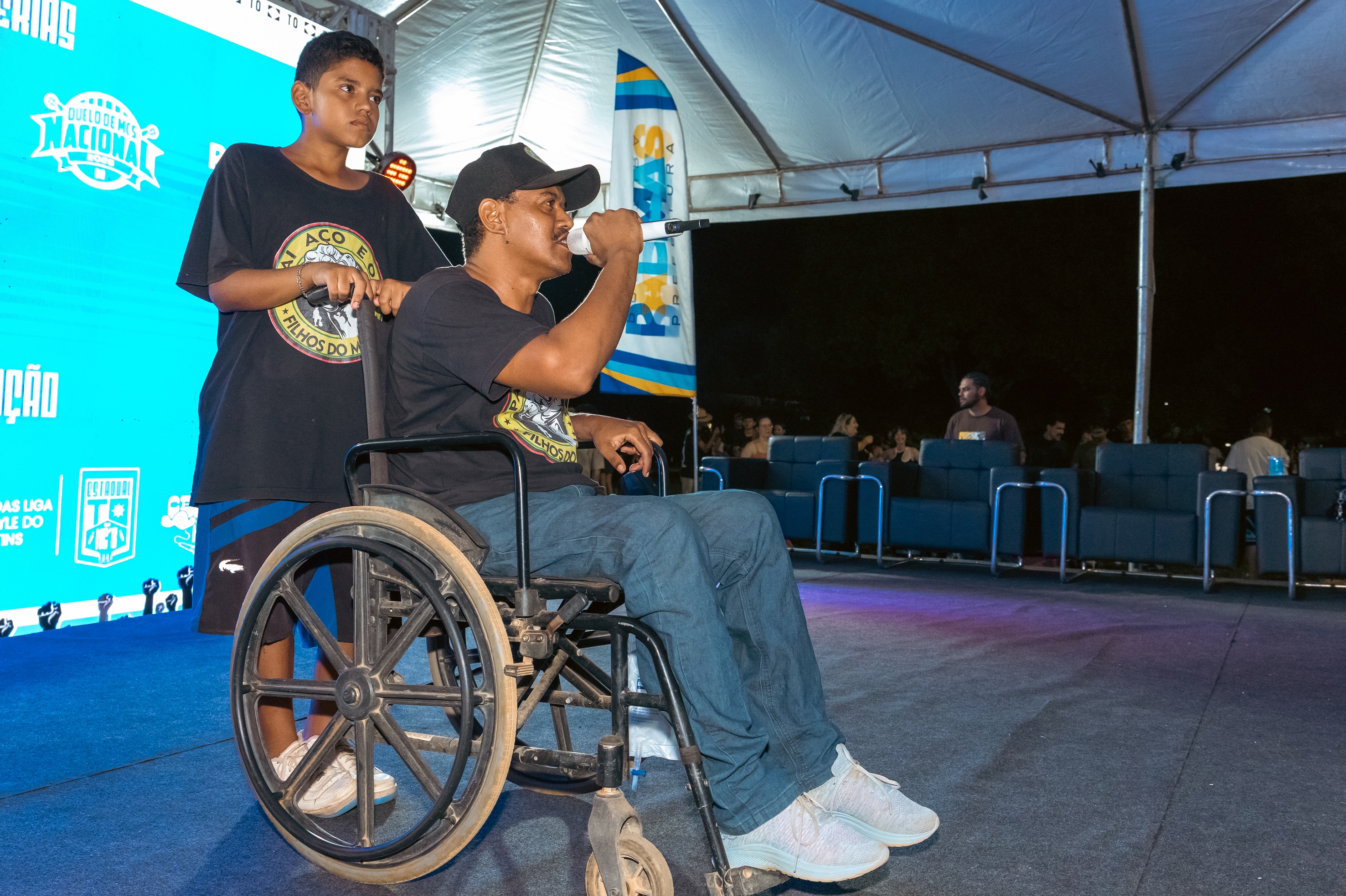 A final do Estadual de Batalha de Rima contou ainda com pocket show do Pai Aço e os Filhos do Morro