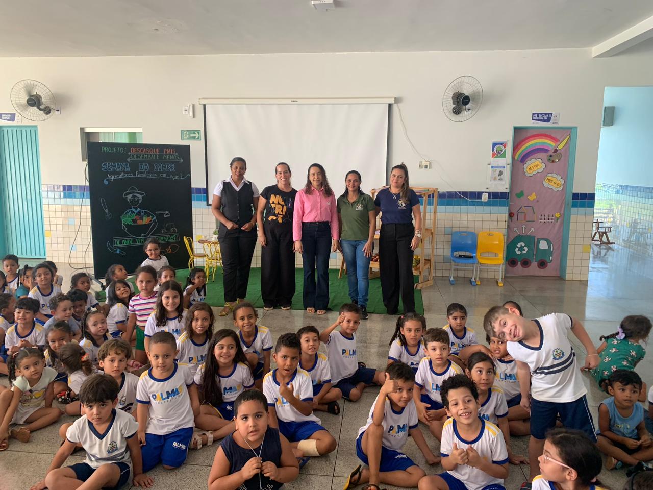 Atividade realizada no Centro Municipal de Educação Infantil (Cmei) Ana Luísa Valdevino, integra a programação da Semana do Comer