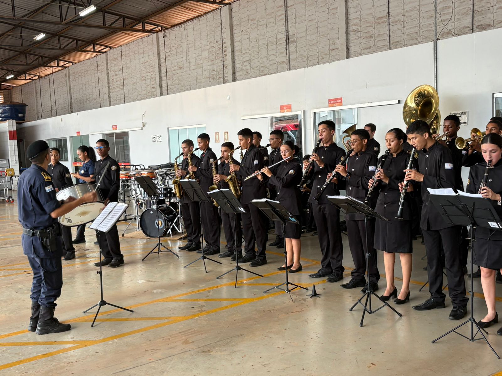 Programação contou com apresentação da banda da Guarda Metropolitana da Polícia Militar (GMP)