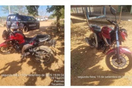 Motocicleta roubada é recuperada pela GMP em Taquarussu Grande