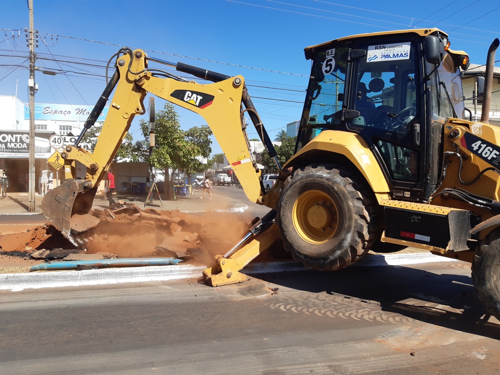 Prefeitura inicia construção de retorno na Avenida Tocantins para melhorar fluidez do trânsito na região