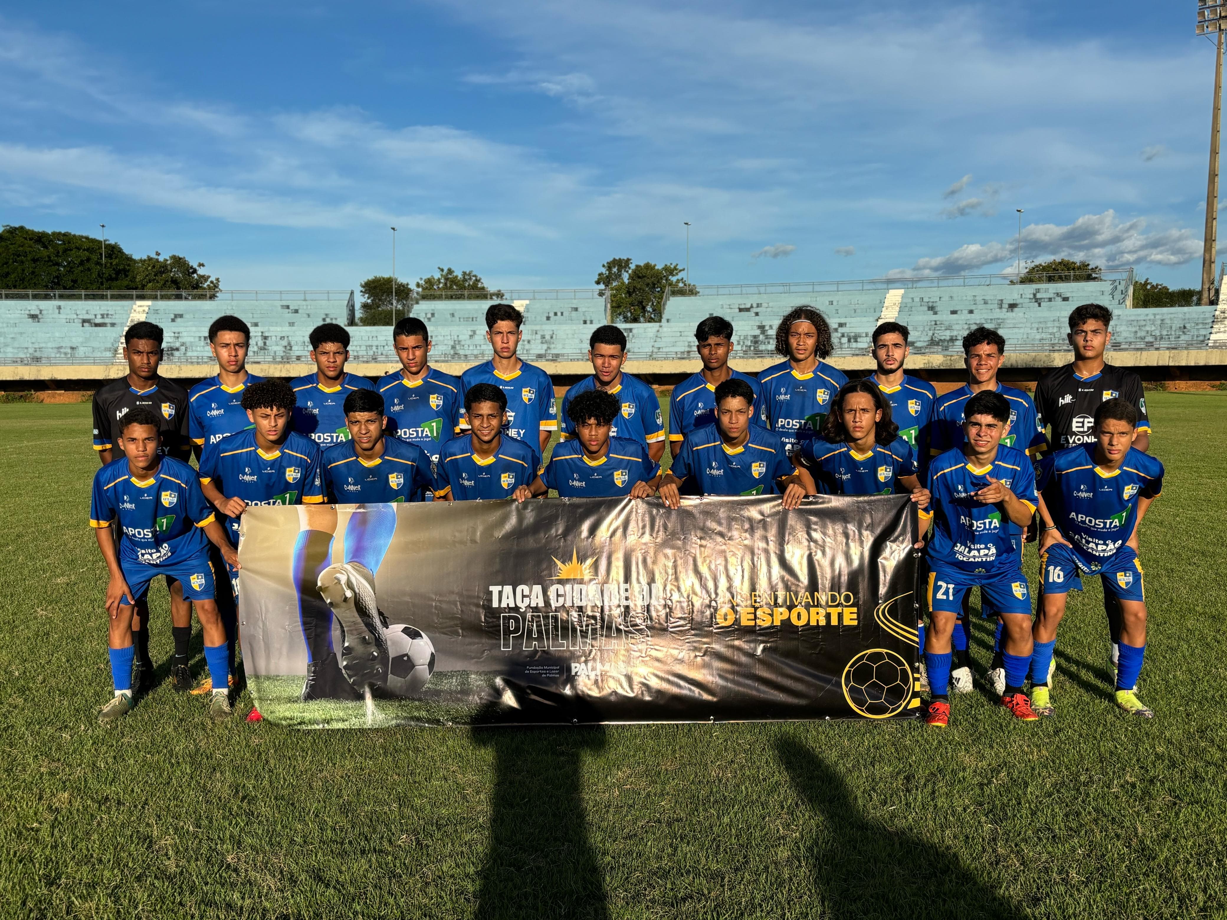 Equipe Sub 17 do Batalhão FC para 3ª rodada da Taça Cidade de Palmas
