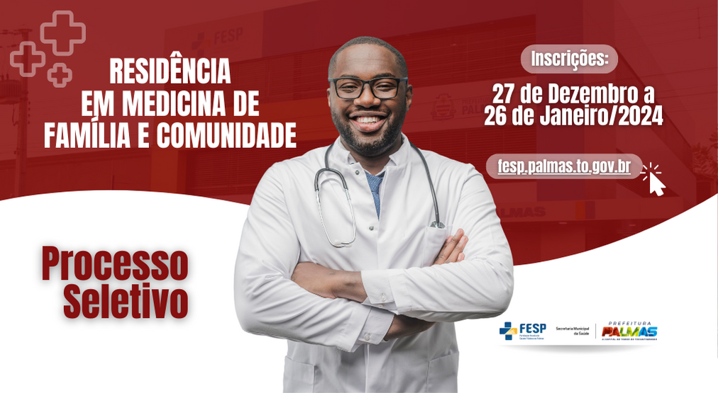 Edital com 20 vagas para Residência em Medicina de Família e Comunidade é divulgado