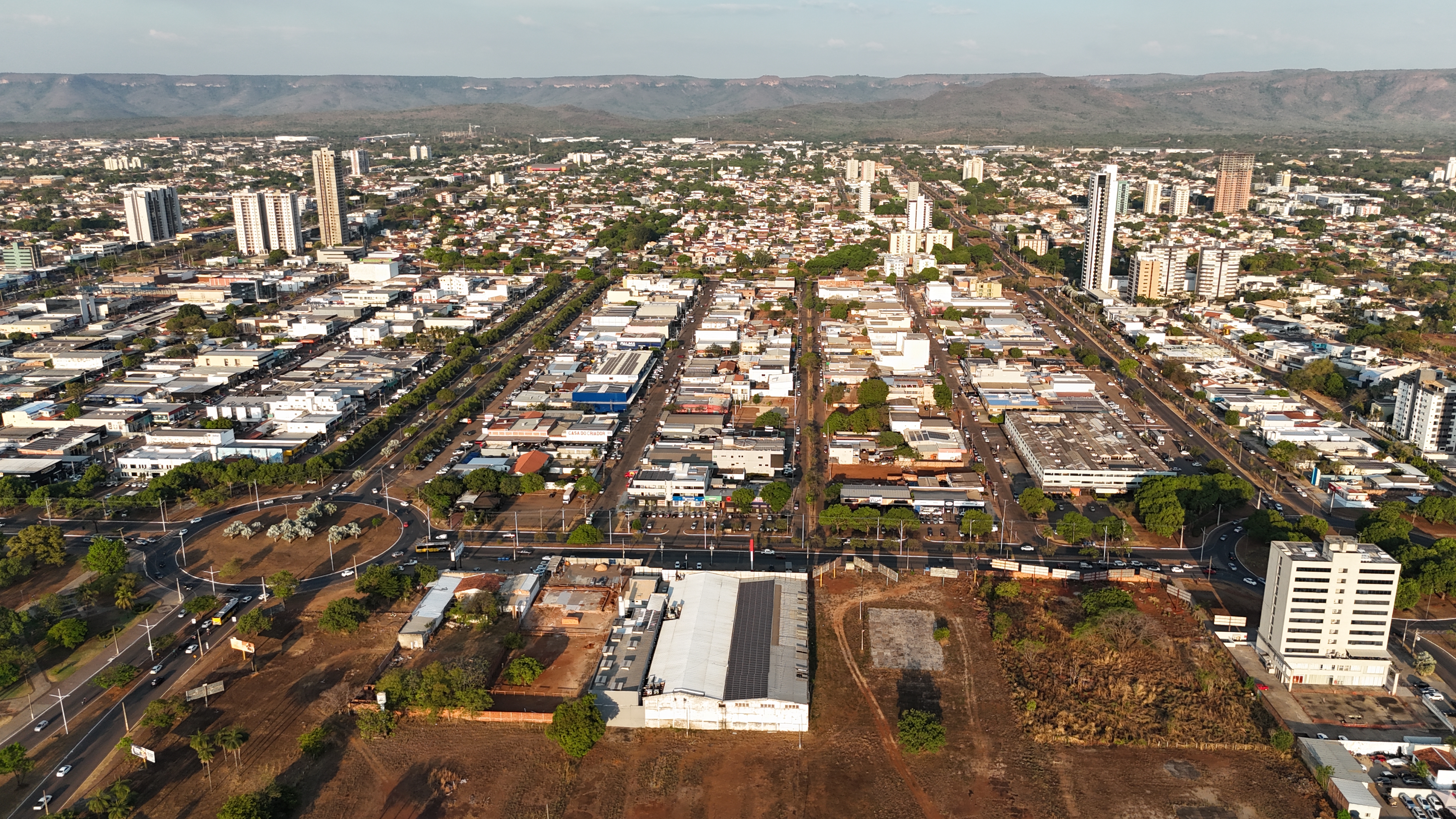 Imagem aérea de Palmas mostra o crescimento urbano ordenado da Capital 