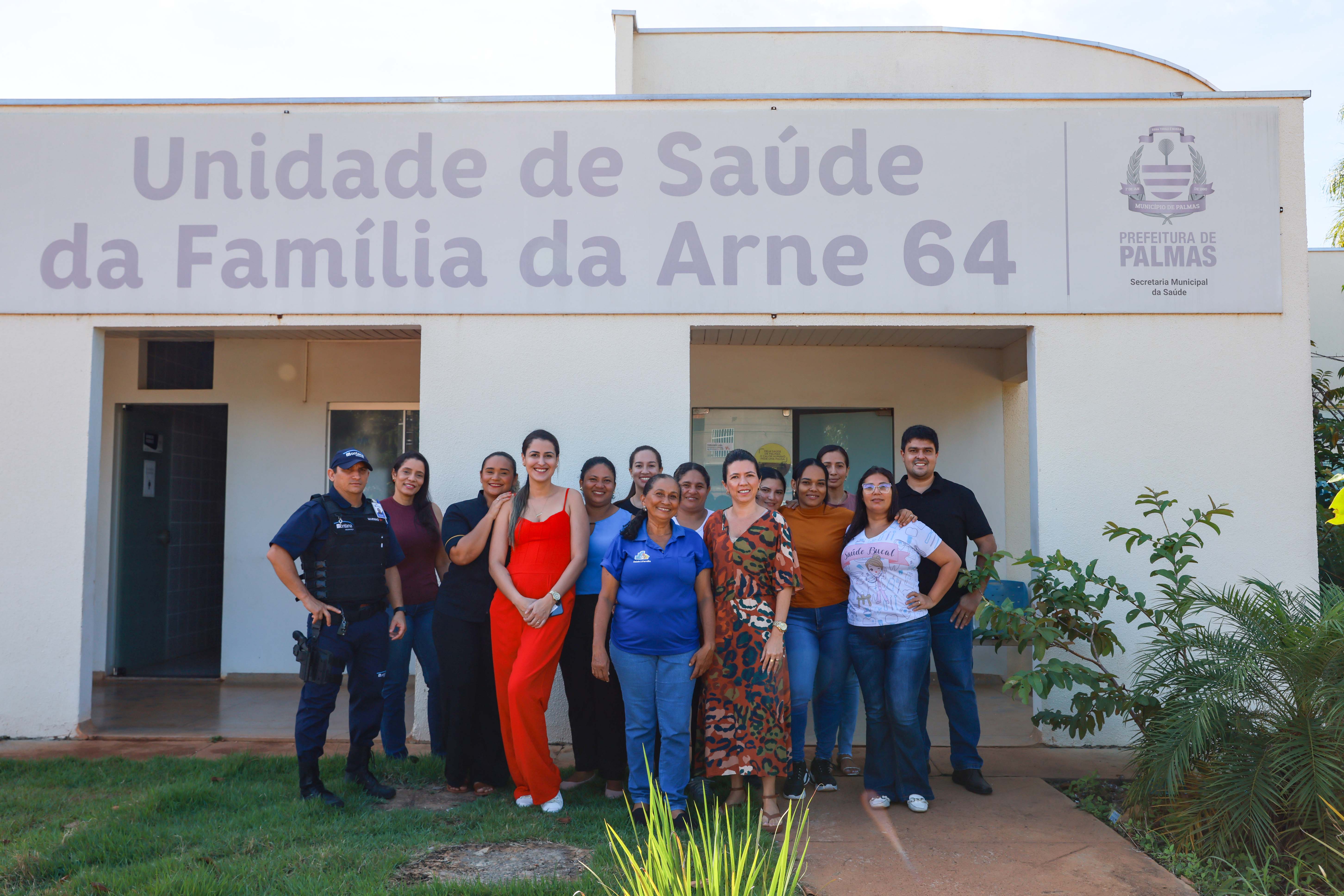 Equipe de saúde da USF Arne 64 que trabalham constantemente para atender e acolher população