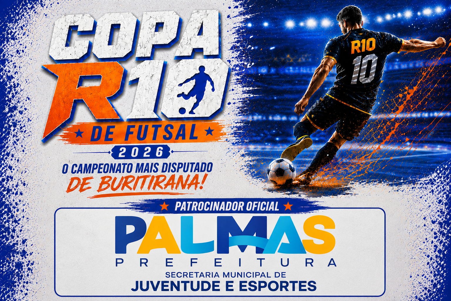 Prefeitura de Palmas fortalece esporte nos distritos com apoio à Copa R10 de Futsal em Buritirana