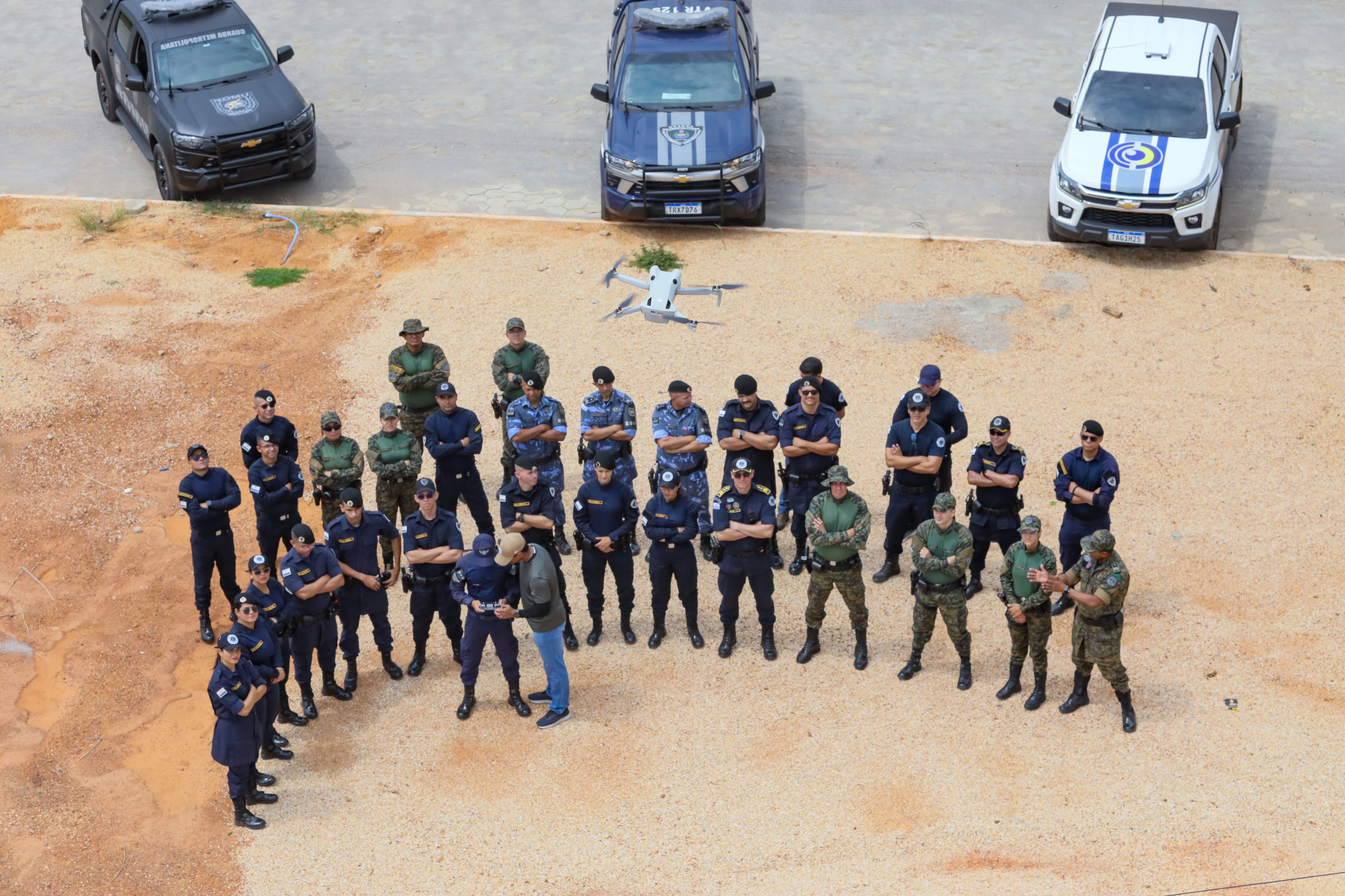 Guarda Metropolitana esteve no espaço da Agrotins para participar do curso de drone
