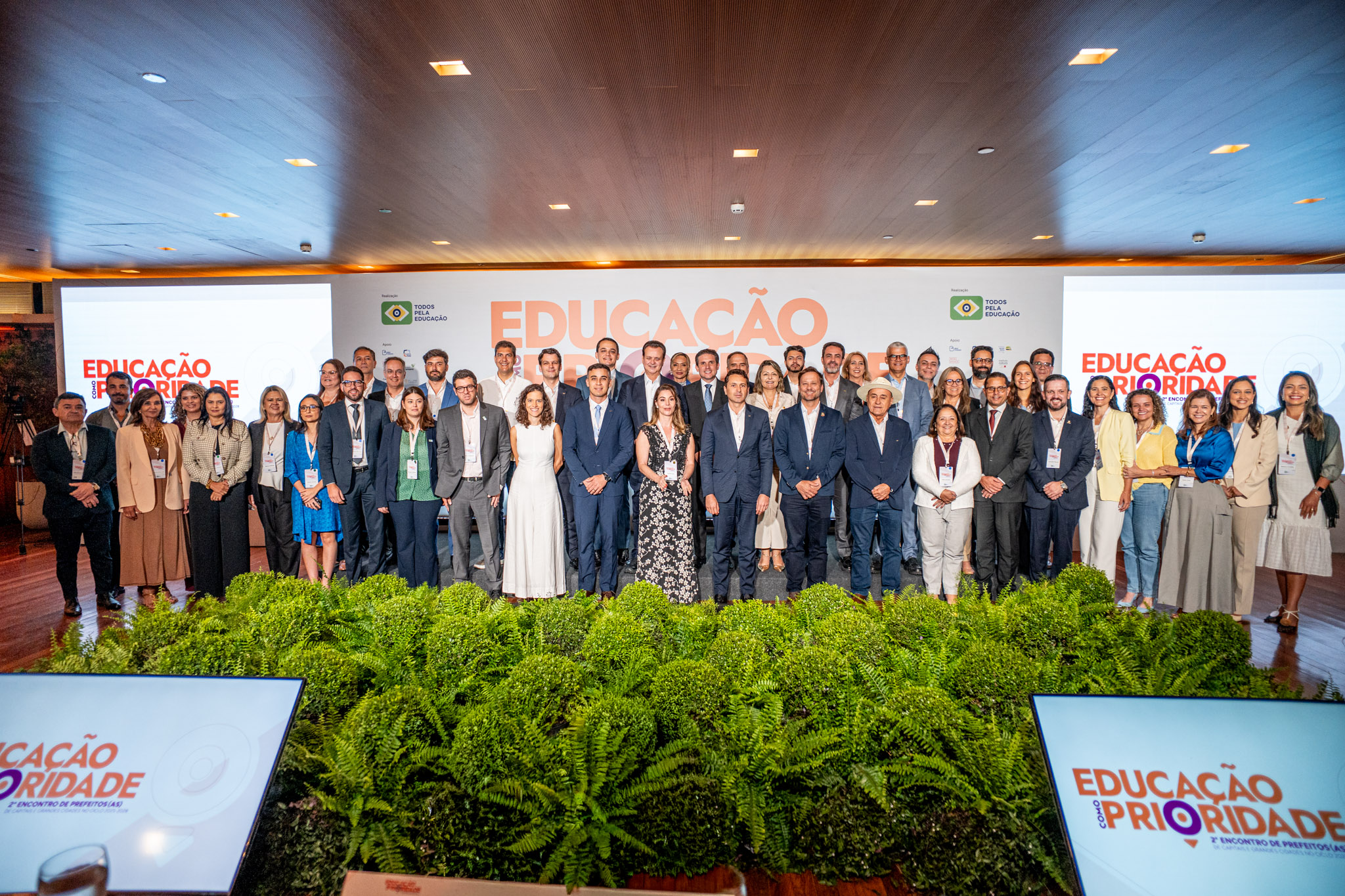 Gestores durante o 2º Encontro de Prefeitos(as) de Capitais e Grandes Cidades no Ciclo 2025-2028 realizado nesta quinta-feira, 11, em Brasília (DF)
