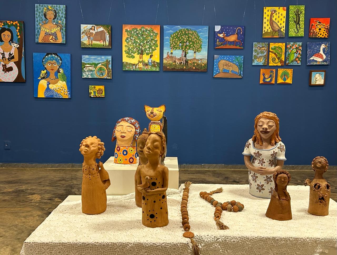 Casa da Cultura de Taquaruçu recebe mostra peças inspiradas no cotidiano, nas tradições e na cultura tocantinense