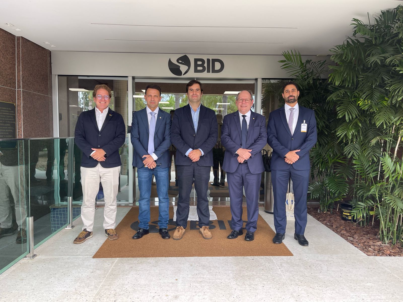 Comitiva palmense em visita ao Banco Interamericano de Desenvolvimento
