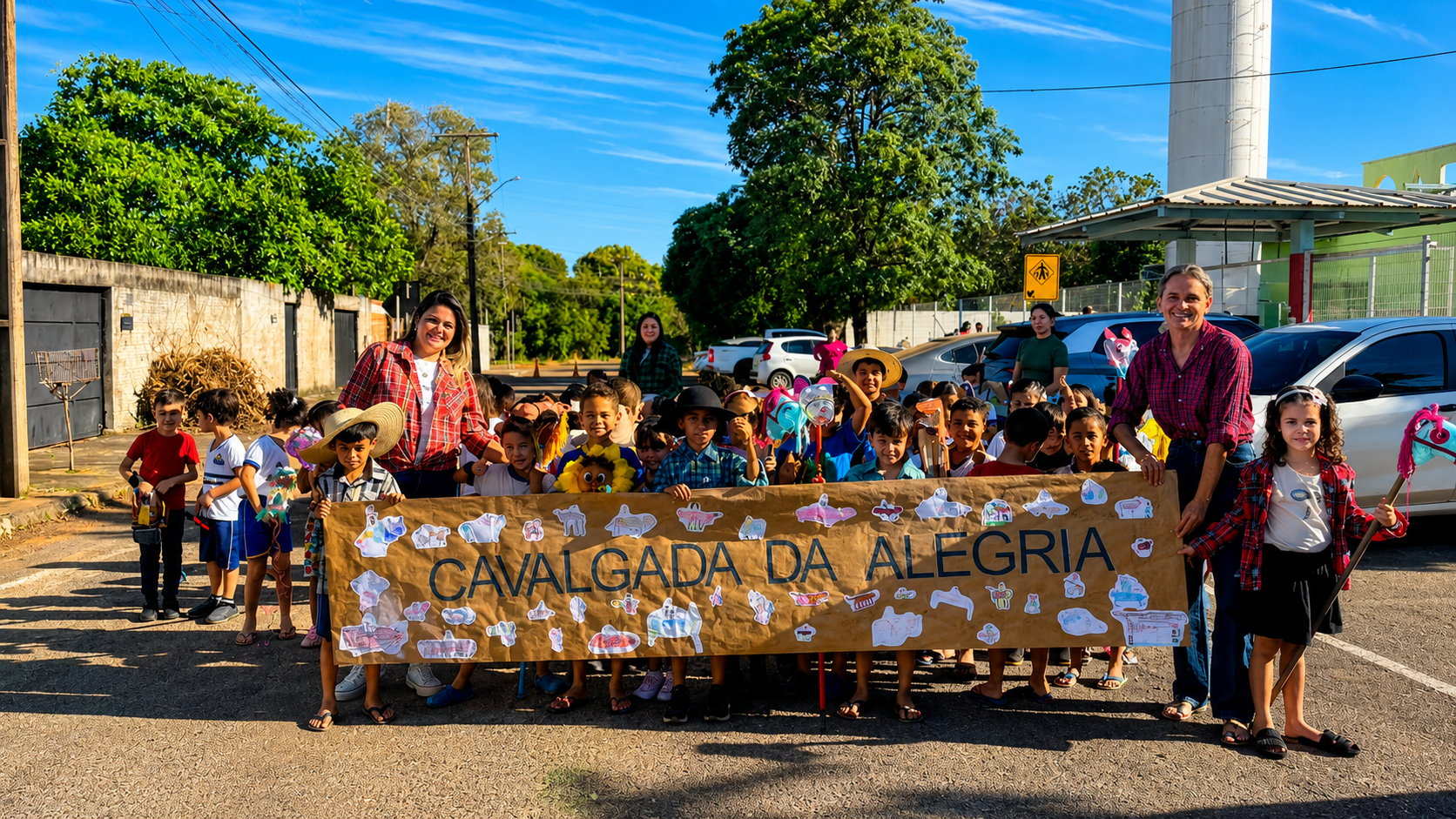 Cavalgada da Alegria abre programação do Arraiá do Henriquinho 2026 no Cmei Matheus Henrique