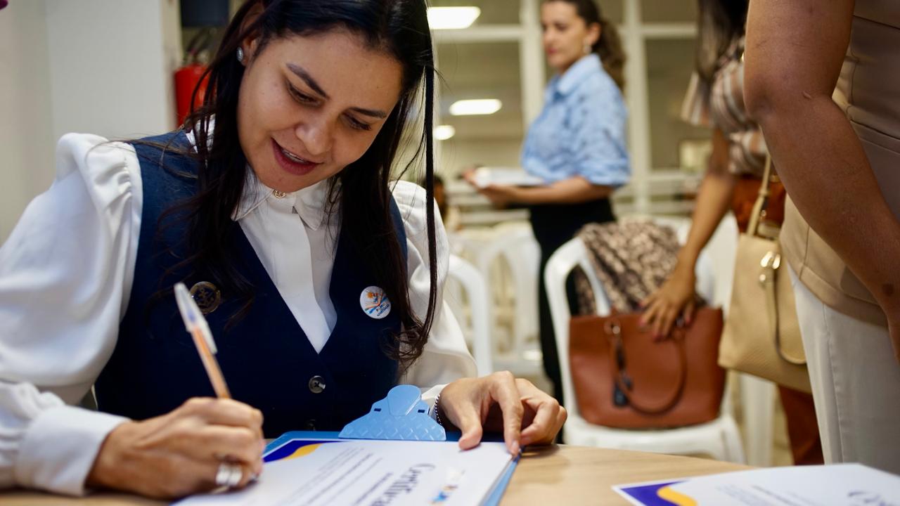 A secretária Anice Moura enfatizou o compromisso da rede com a valorização da educação infantil - Foto: Divulgação