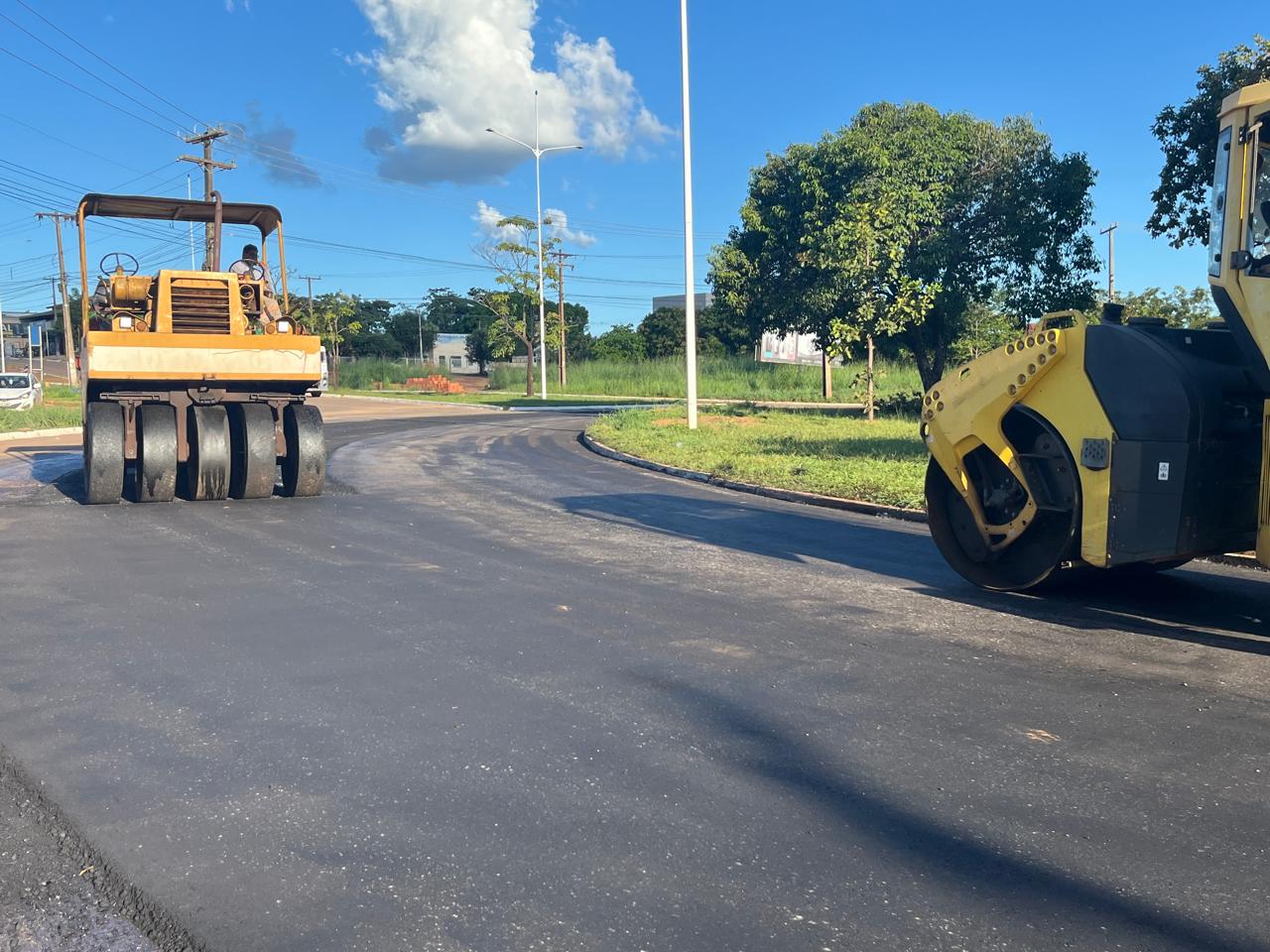 Execução dos serviços na Avenida NS-05 nesta quinta-feira, 30 - Foto: Divulgação Infraestrutura 