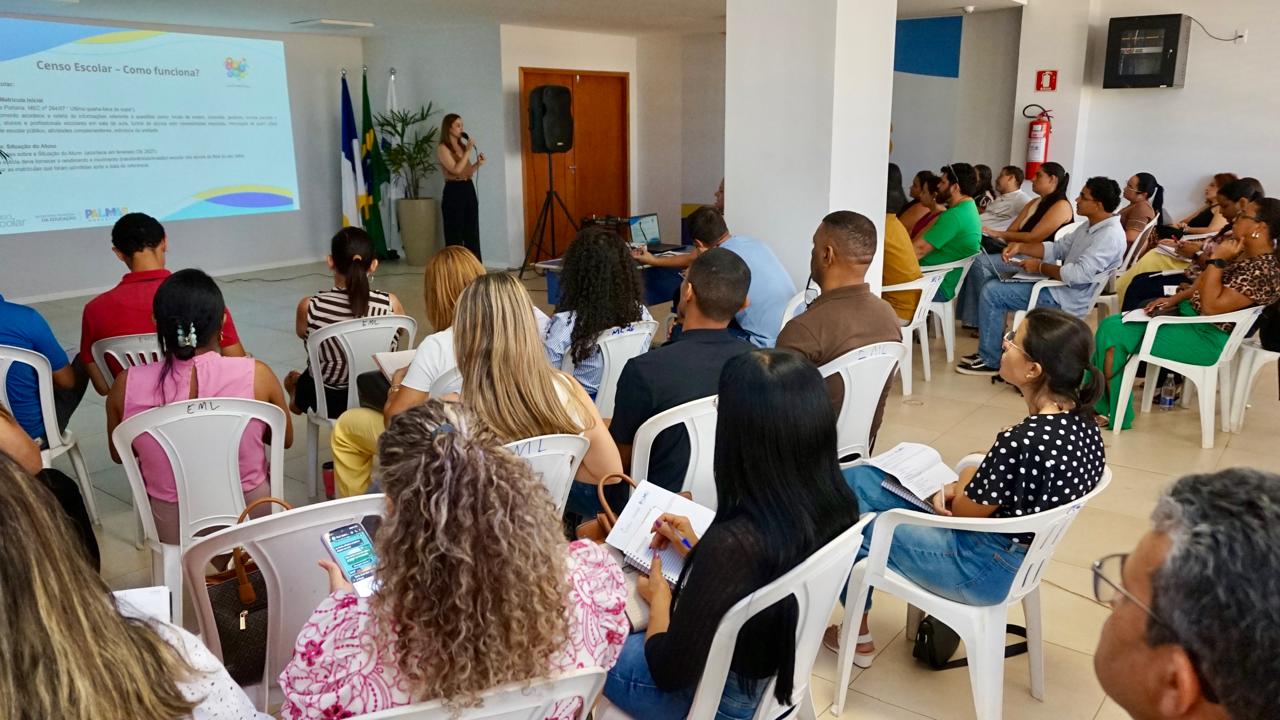Profissionais participaram de reflexões práticas sobre o preenchimento rigoroso dos dados no Sistema  Educacenso - Foto: Pedro Barbosa