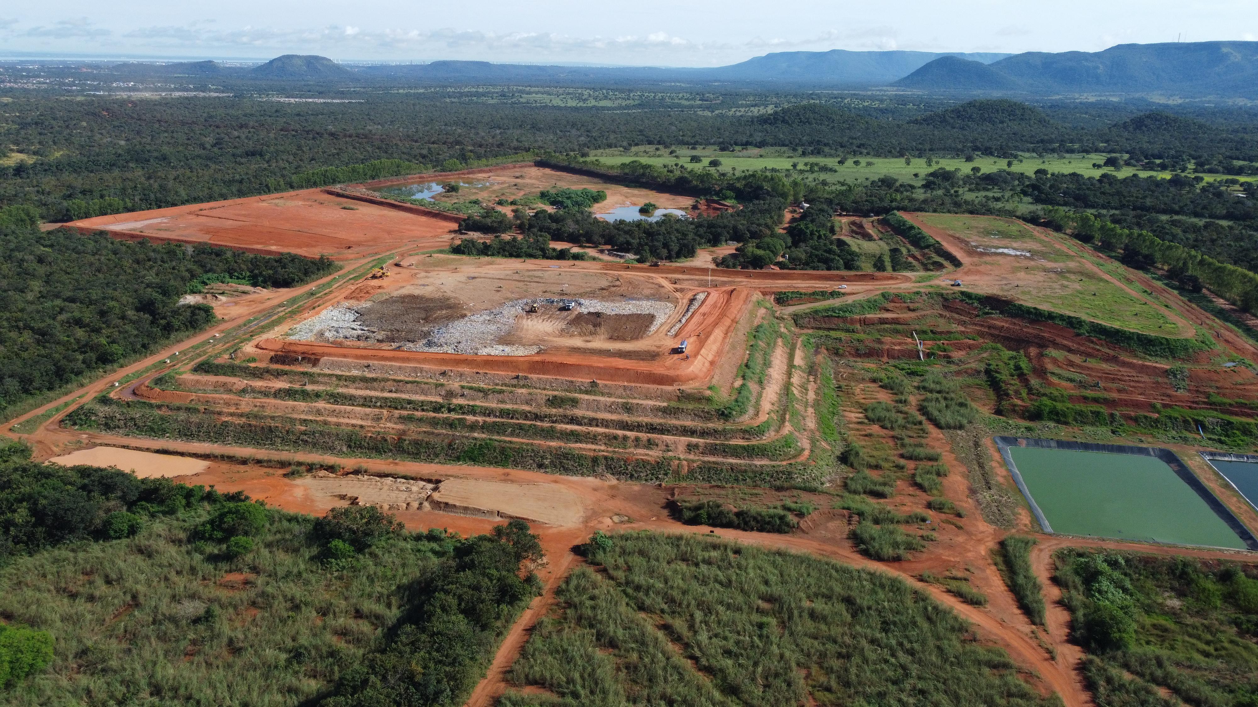 Aterro Sanitário de Palmas, que tem 92 hectares de área para operação, receberá a sétima célula