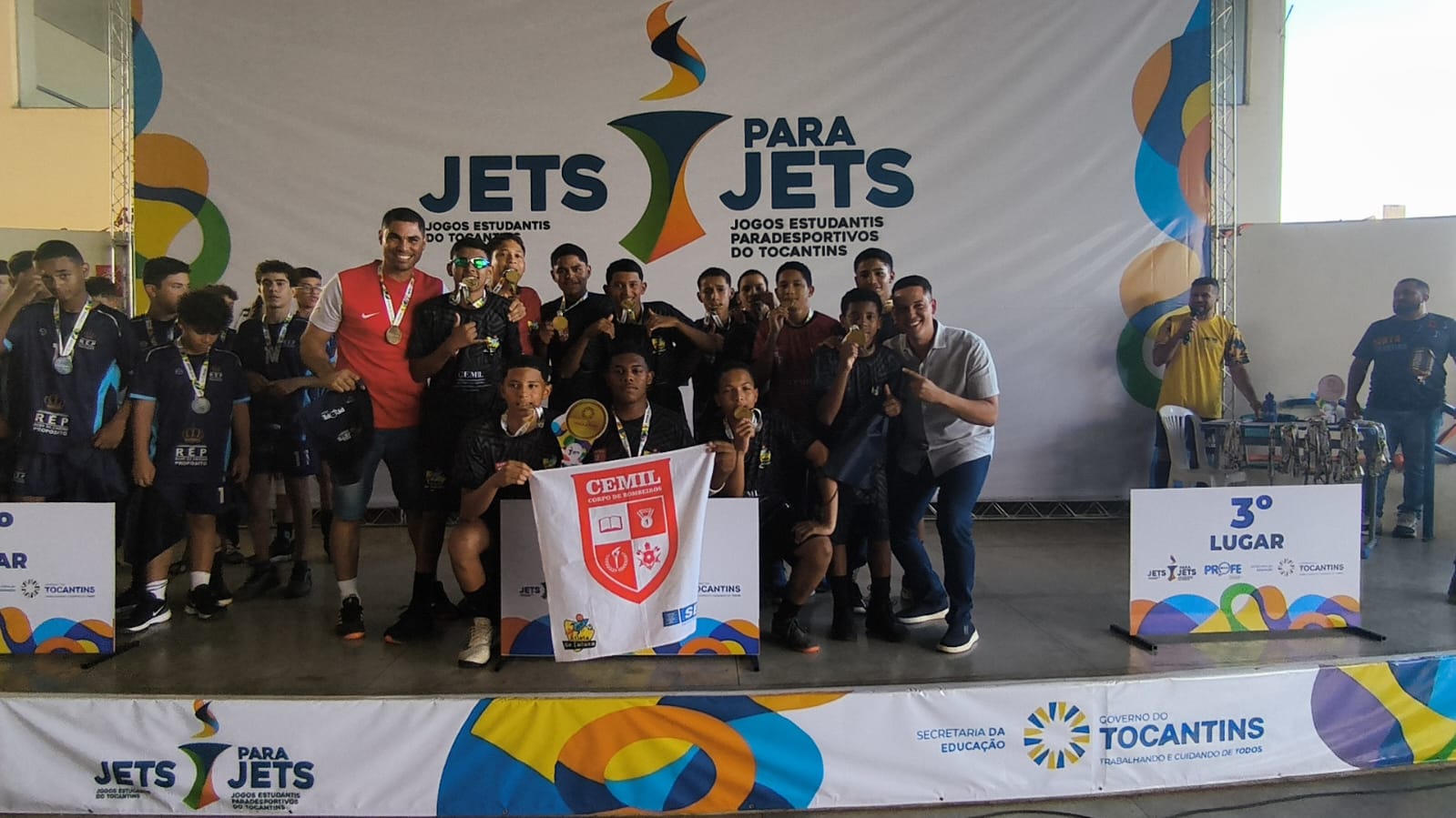 Handebol masculino da ETI Margarida Lemos venceu o time da Rede de Ensino Propósito, de Paraíso do Tocantins
