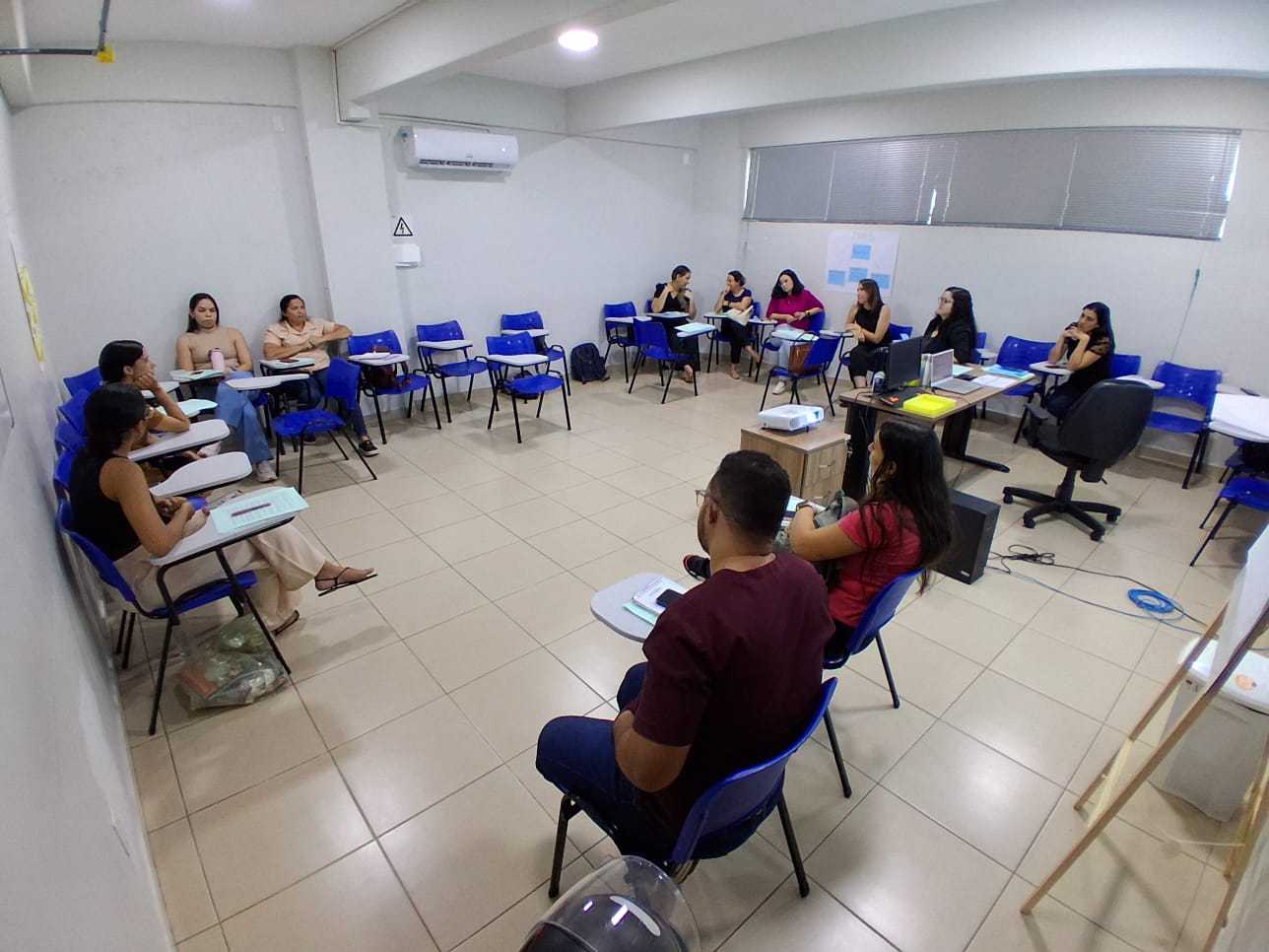 Na tarde desta terça-feira, 4, foi realizado o primeiro encontro do Módulo III do Curso Introdutório à Atenção Primária e Vigilância em Saúde