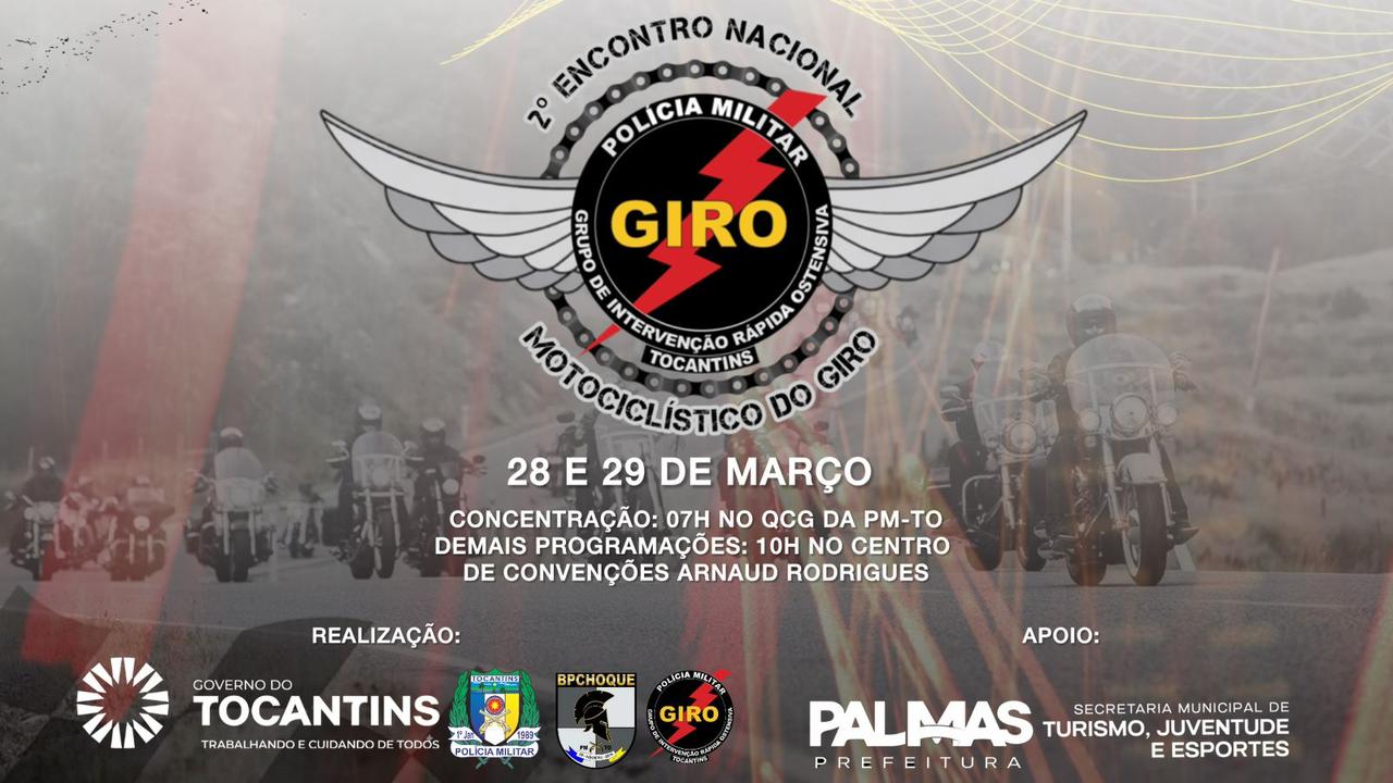 Prefeitura de Palmas apoia II Encontro Nacional Motociclístico do Giro que tem expectativa de reunir 15 mil pessoas