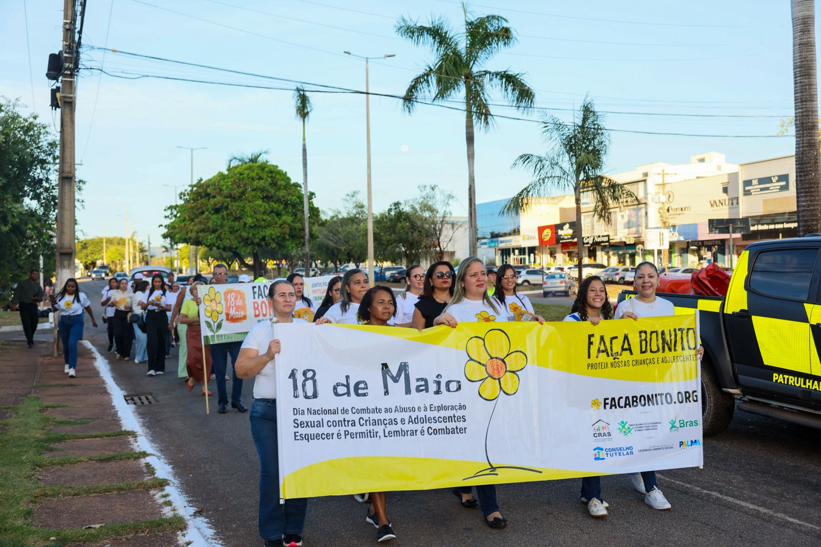 Prefeitura de Palmas realiza caminhada de encerramento da campanha Maio Laranja
