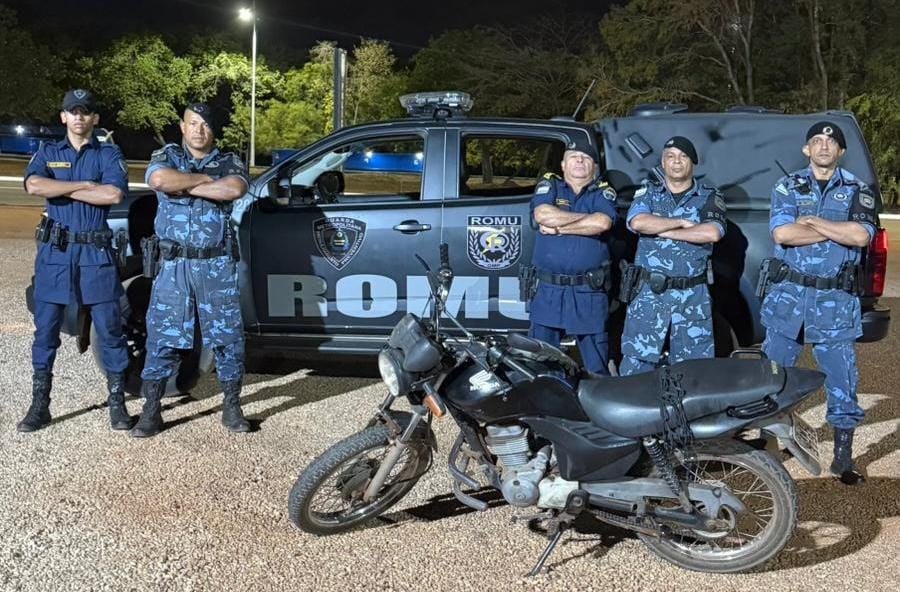 Guarda Metropolitana de Palmas recupera motocicleta furtada em Porto Nacional