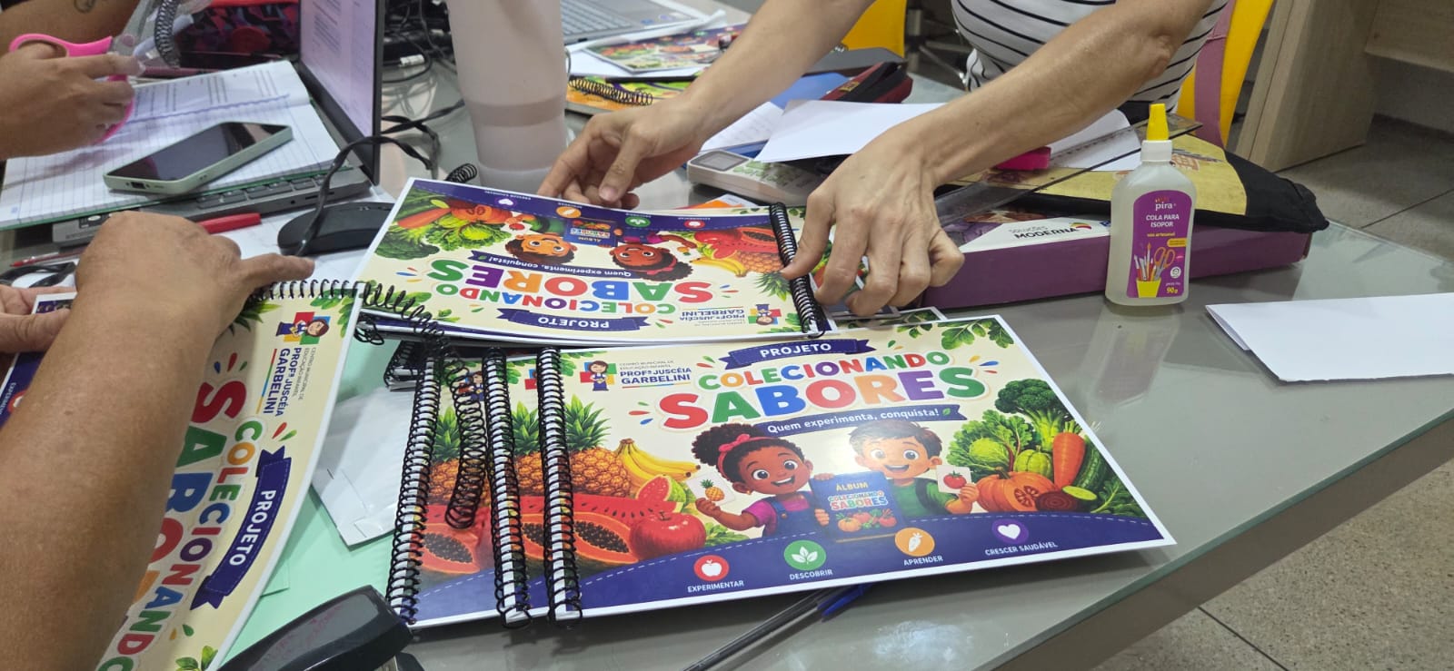 Cmei Juscéia Garbelini lança projeto que reapresenta alimentos do cardápio escolar em um self-service didático