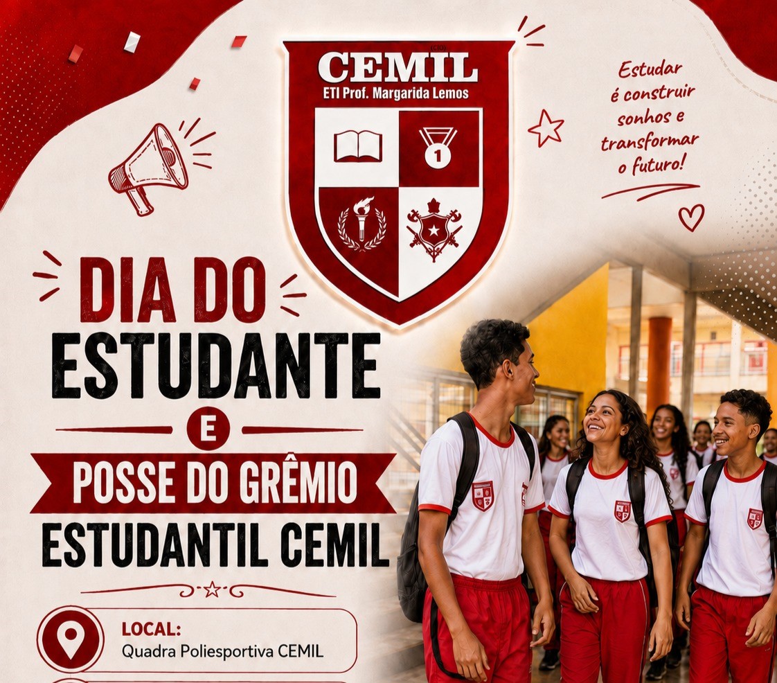 ETI Margarida Lemos celebra Dia do Estudante com posse do Grêmio Estudantil