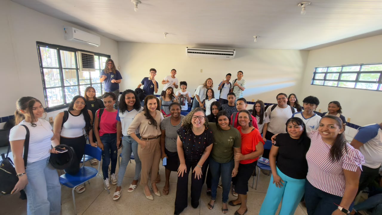 Estudantes da região sul de Palmas participam de palestra sobre as formas de proteção às mulheres