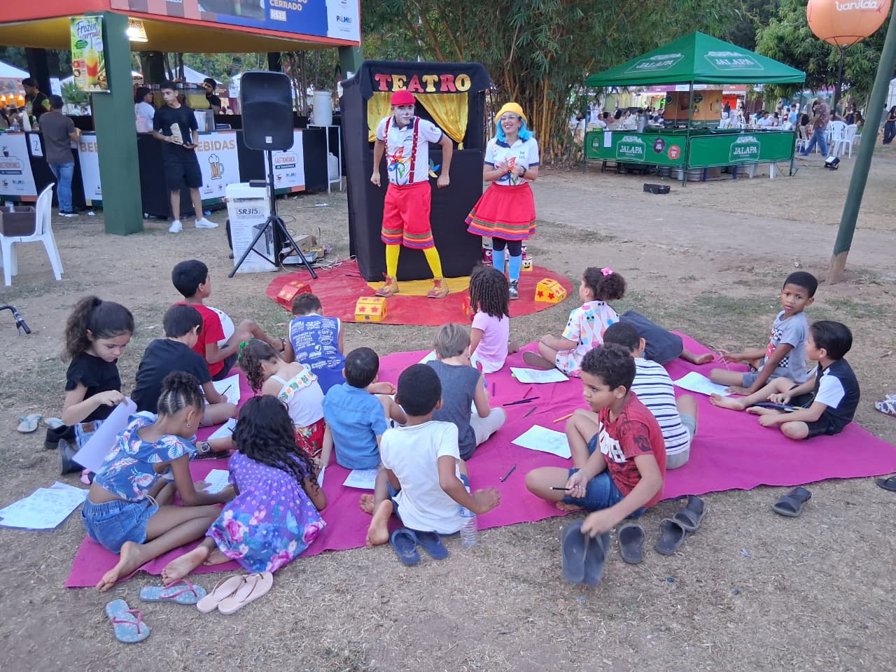 Campanha de combate ao trabalho infantil orienta público durante Festival Gastronômico de Taquaruçu