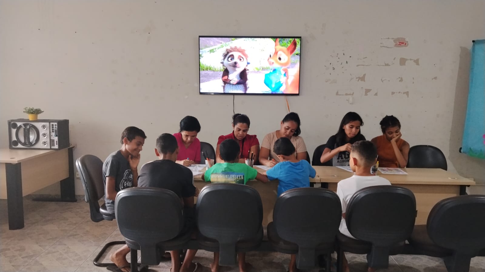 Cras Pankararu promove roda de conversa sobre sentimentos com crianças e adolescentes em Taquaruçu