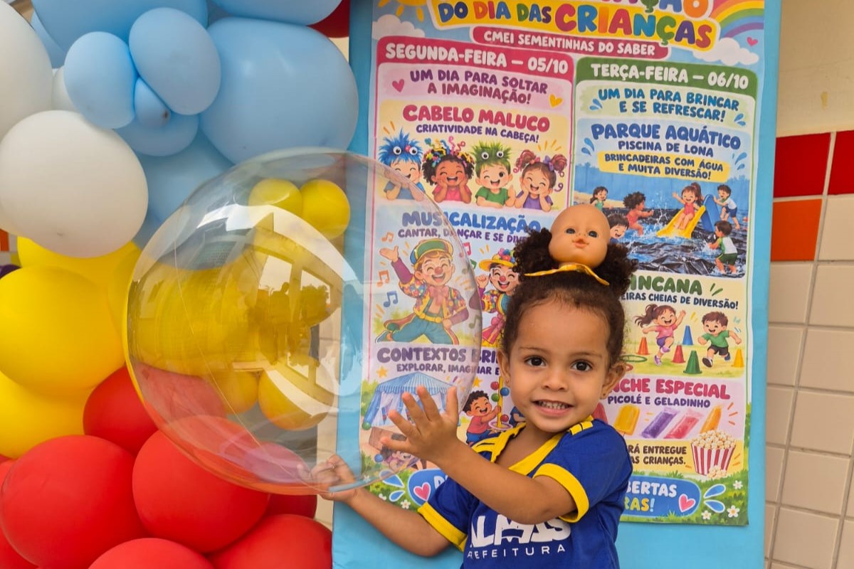 Semana da Criança transforma rotina de Cmeis e escolas de Palmas com muita diversão