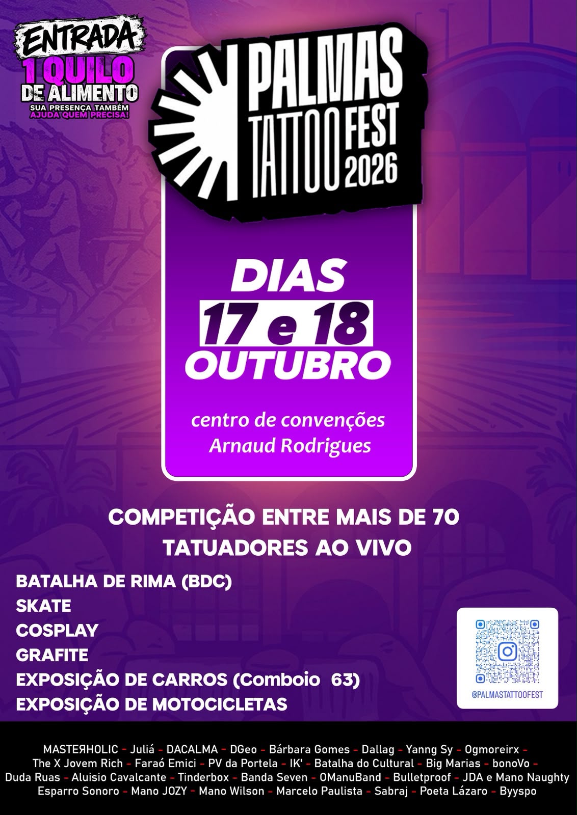 Primeira edição do Palmas Tattoo Fest reúne tatuadores de todo o Brasil neste fim de semana