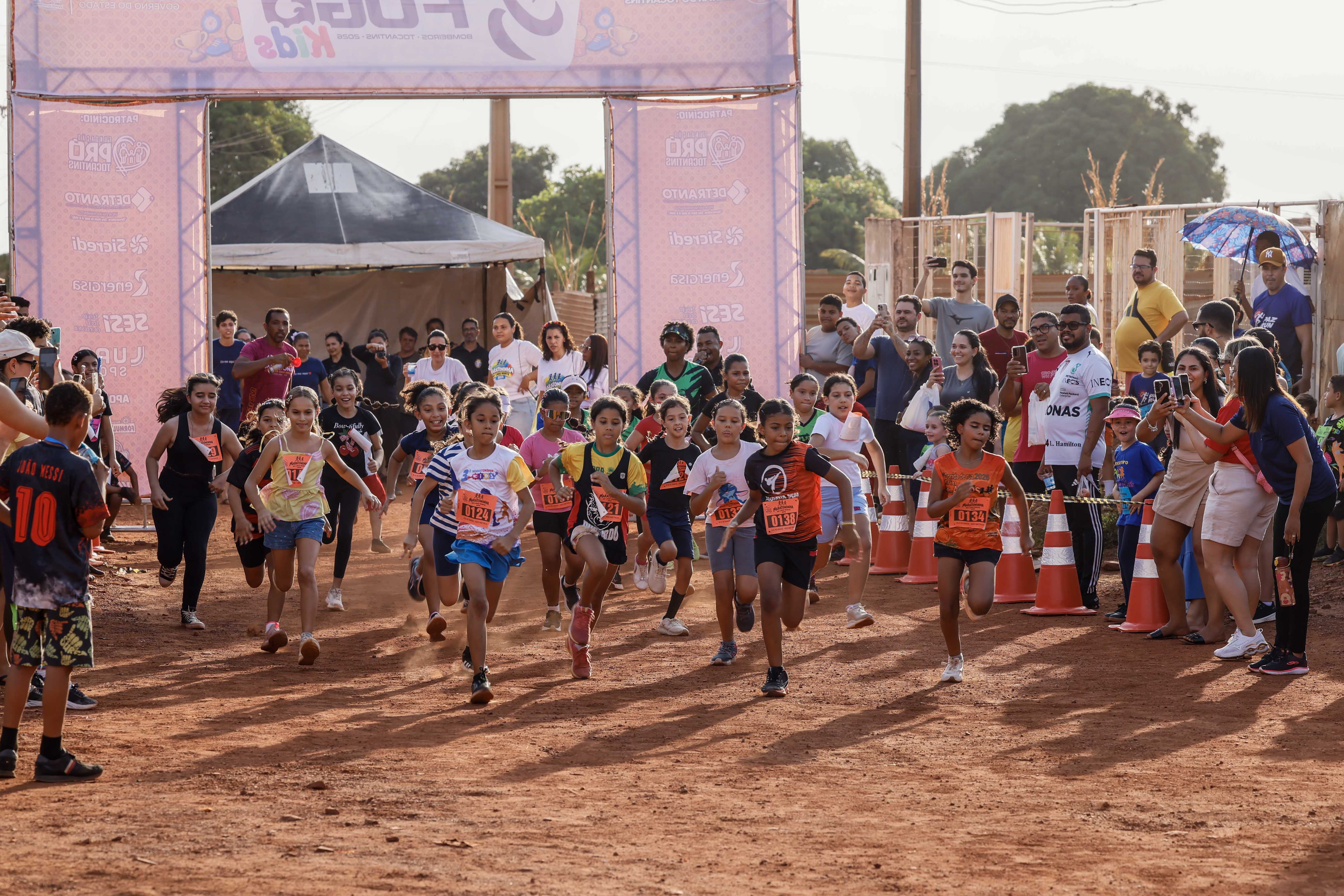 Com apoio da Prefeitura de Palmas, Maratoninha incentiva o esporte entre crianças no Lago Norte
