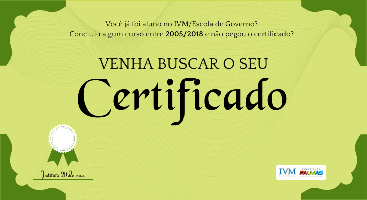 Servidores podem buscar certificados antigos no Instituto 20 de Maio