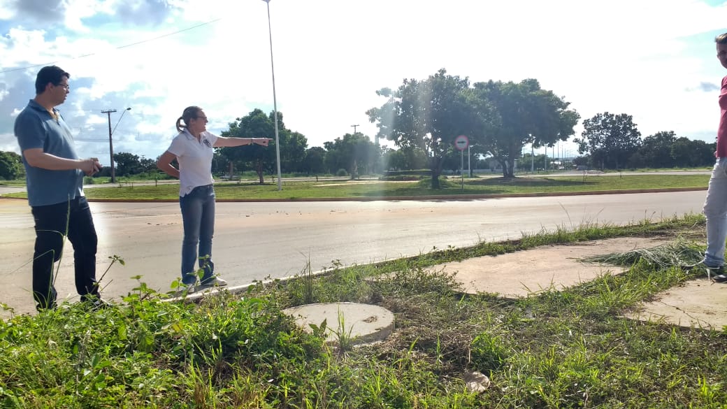 ARP e FMA realizam vistoria em denúncia de vazamento de esgoto na região Norte de Palmas