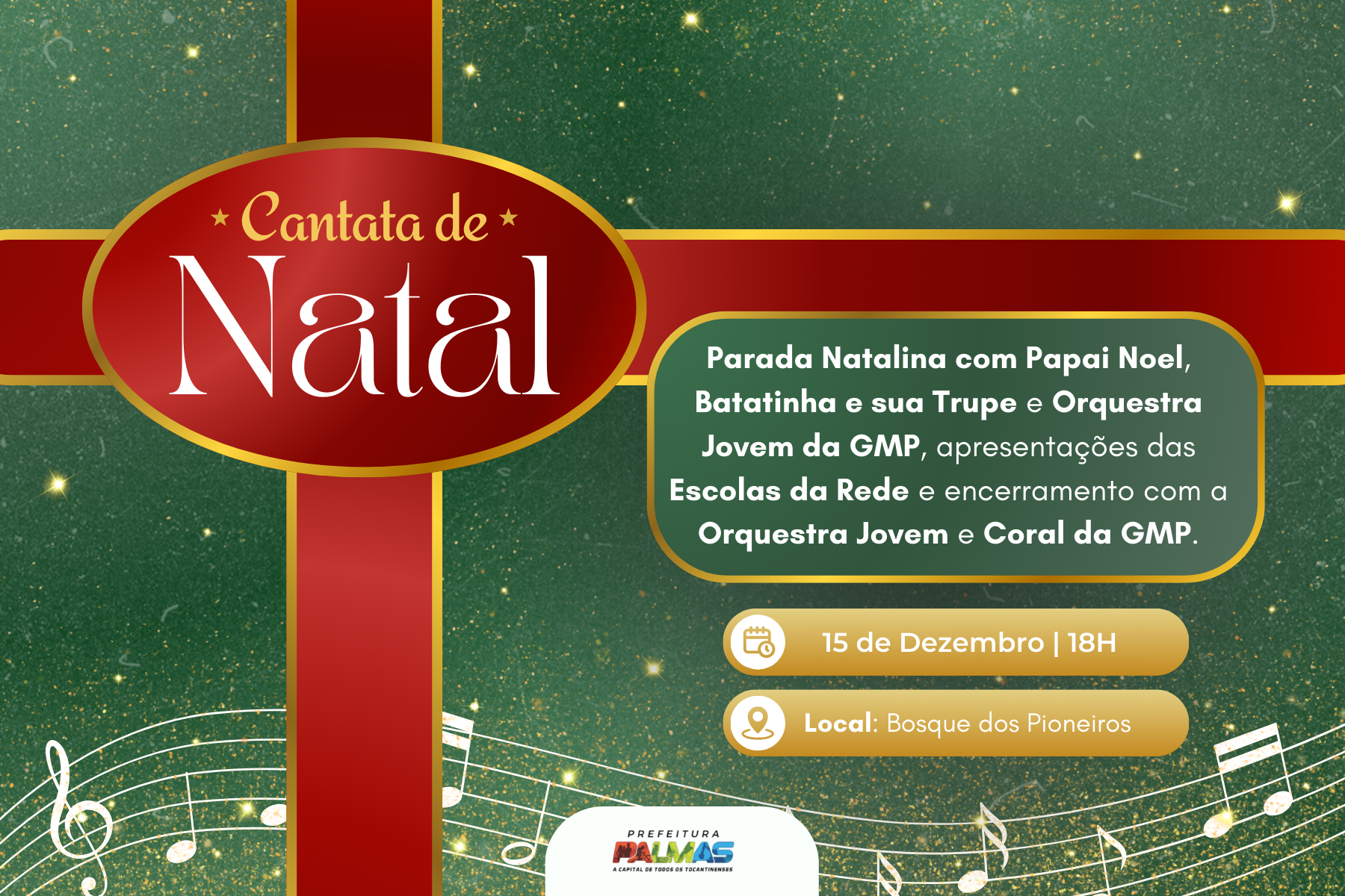 Educação de Palmas promove cantata de Natal com diversas apresentações culturais