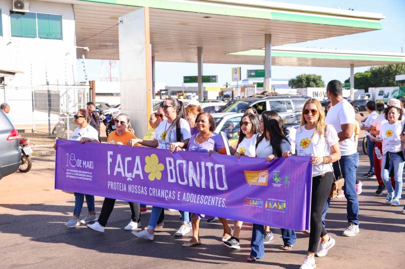Campanha "Faça Bonito" contra violência sexual realiza caminhada na região Sul de Palmas