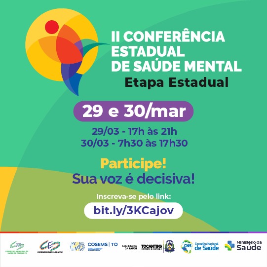 Nova etapa da II Conferência Estadual da Saúde Mental ocorre nesta terça, 29, e quarta, 30