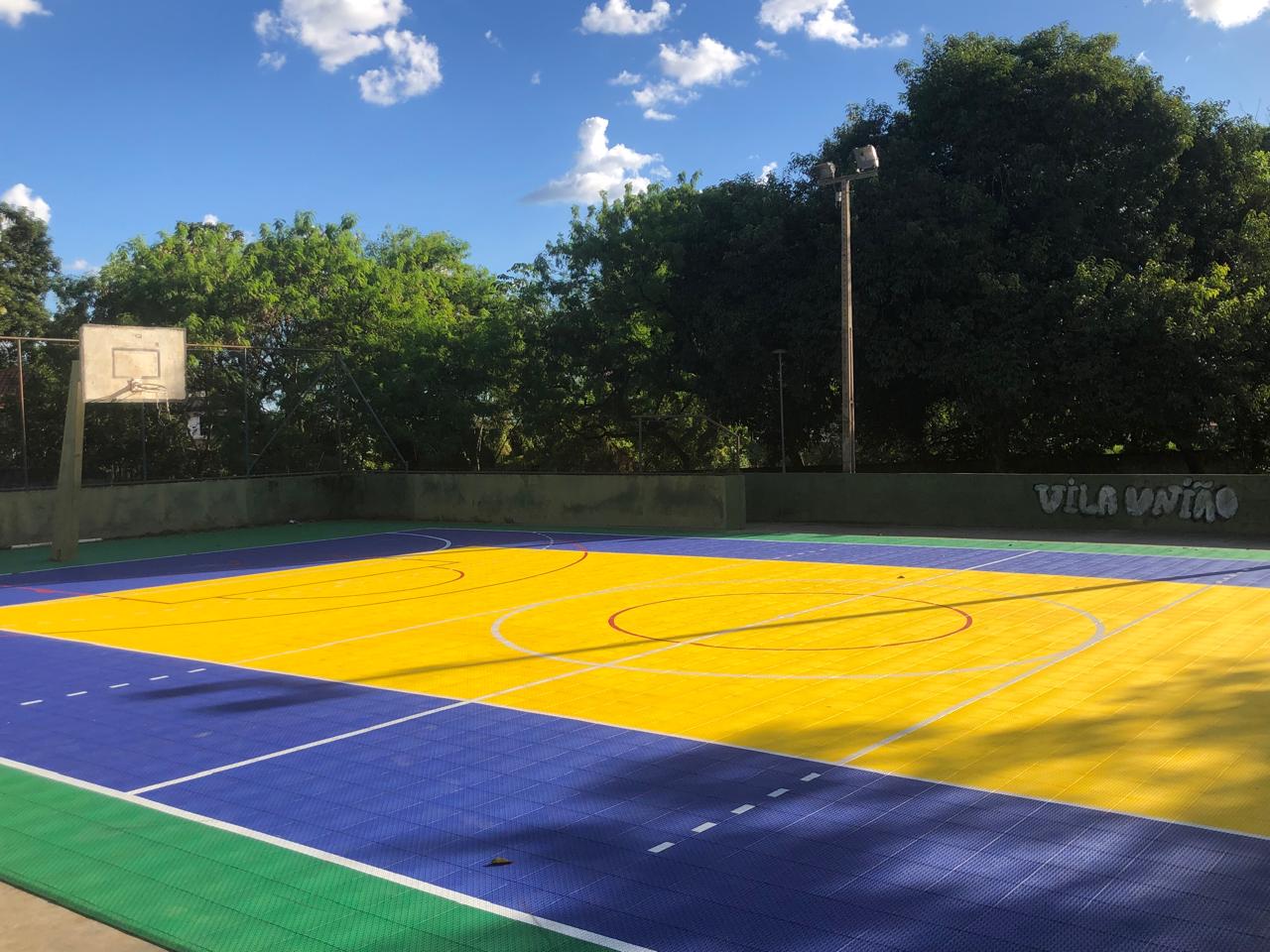 Quadra da Arno 33 (307 Norte) também recebeu a nova superfície