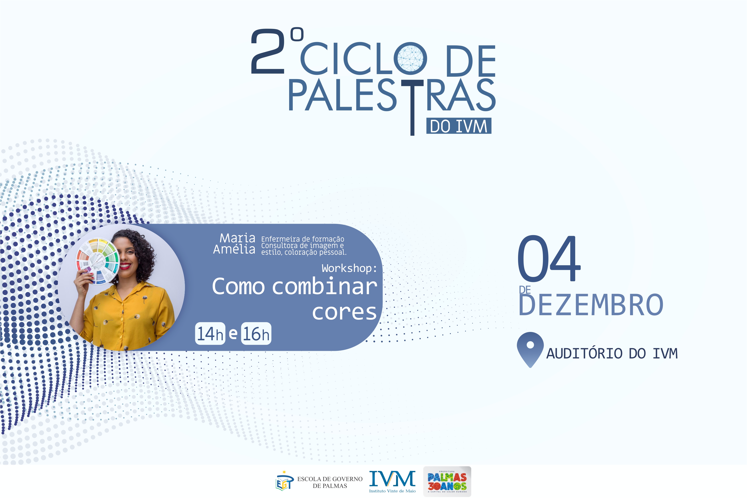 'Como combinar cores' é o tema em destaque no IVM nesta quarta-feira, 04