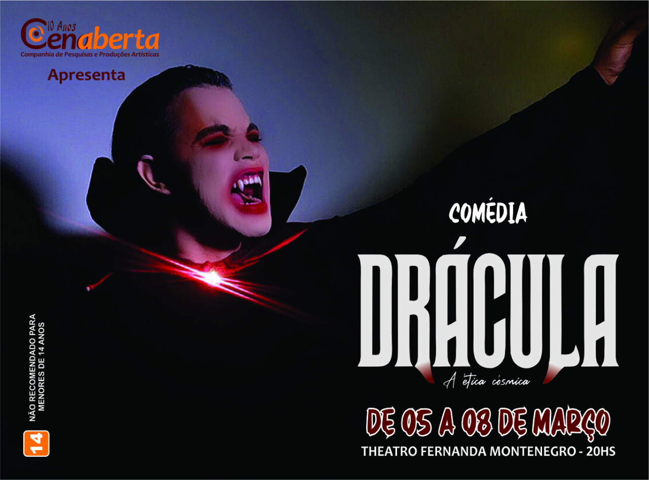 Drácula abre temporada de espetáculos no Theatro Fernanda Montenegro