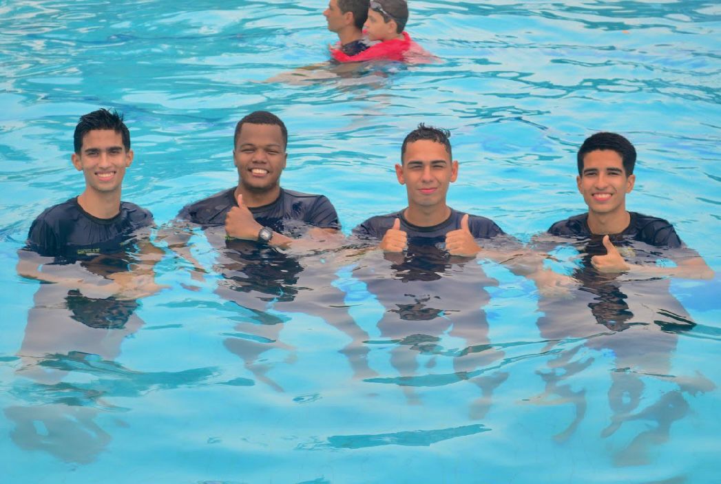 Participantes puderam aproveitar um momento de lazer, com banho de piscina e muita diversão